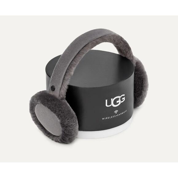 UGG Women’s Classic Wired Sheepskin Earmuffs Stormy Gray in Box NWOT - Picture 1 of 3